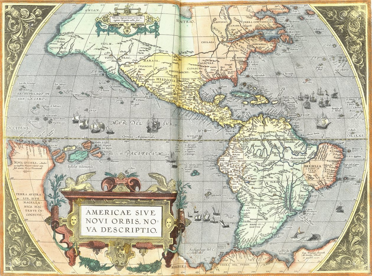 The Americas by Abraham Ortelius