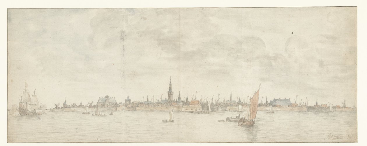 View of Vlissingen by Abraham de Verwer
