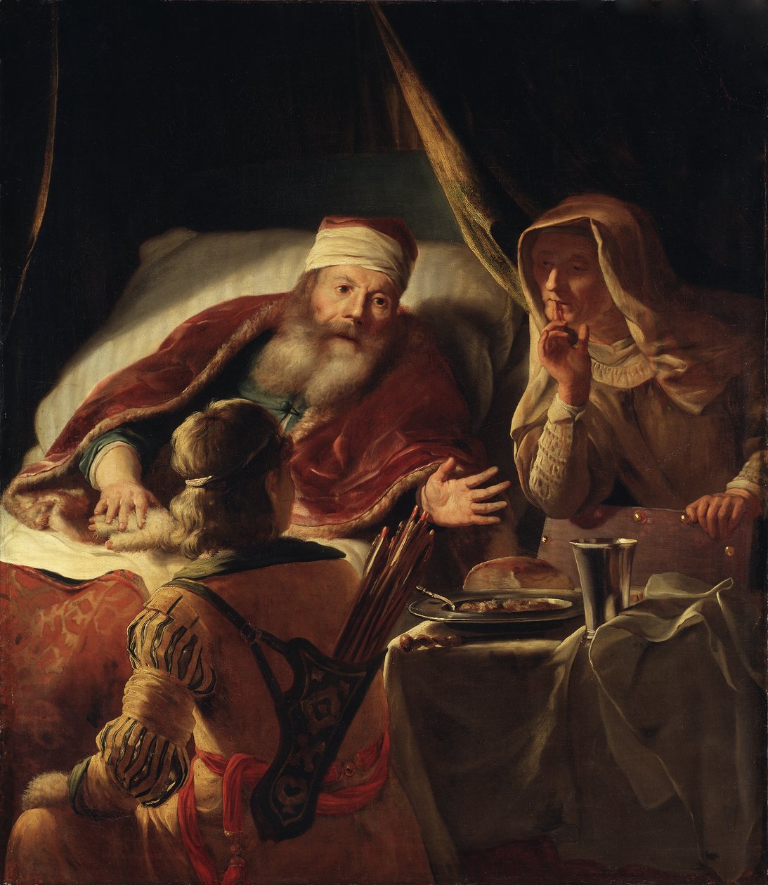 Isaac Blessing Jacob by Abraham van Dyck