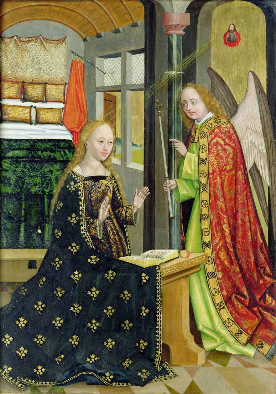 Annunciation (detail) by Absolon Stumme