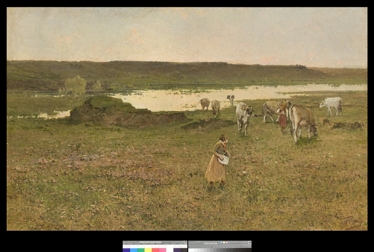 Pasture on the Valley by Achille Formis Befani