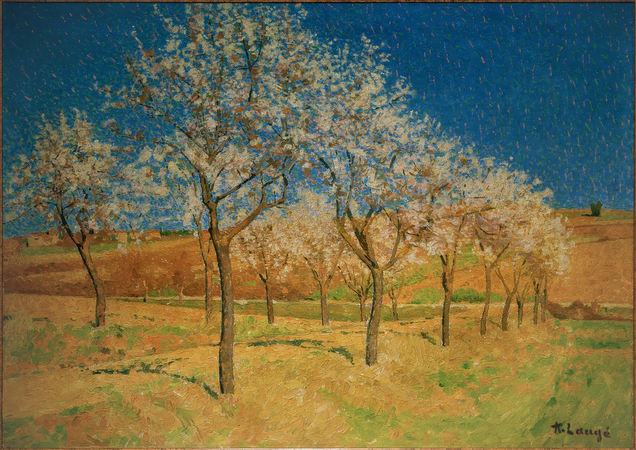 Landscape with Blooming Trees by Achille Lauge