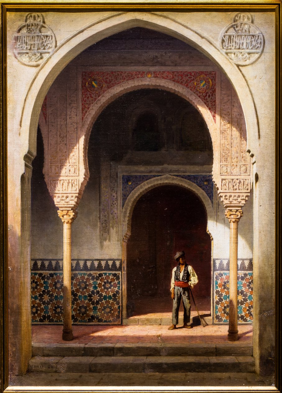 Patio at the Alhambra by Achille Zo
