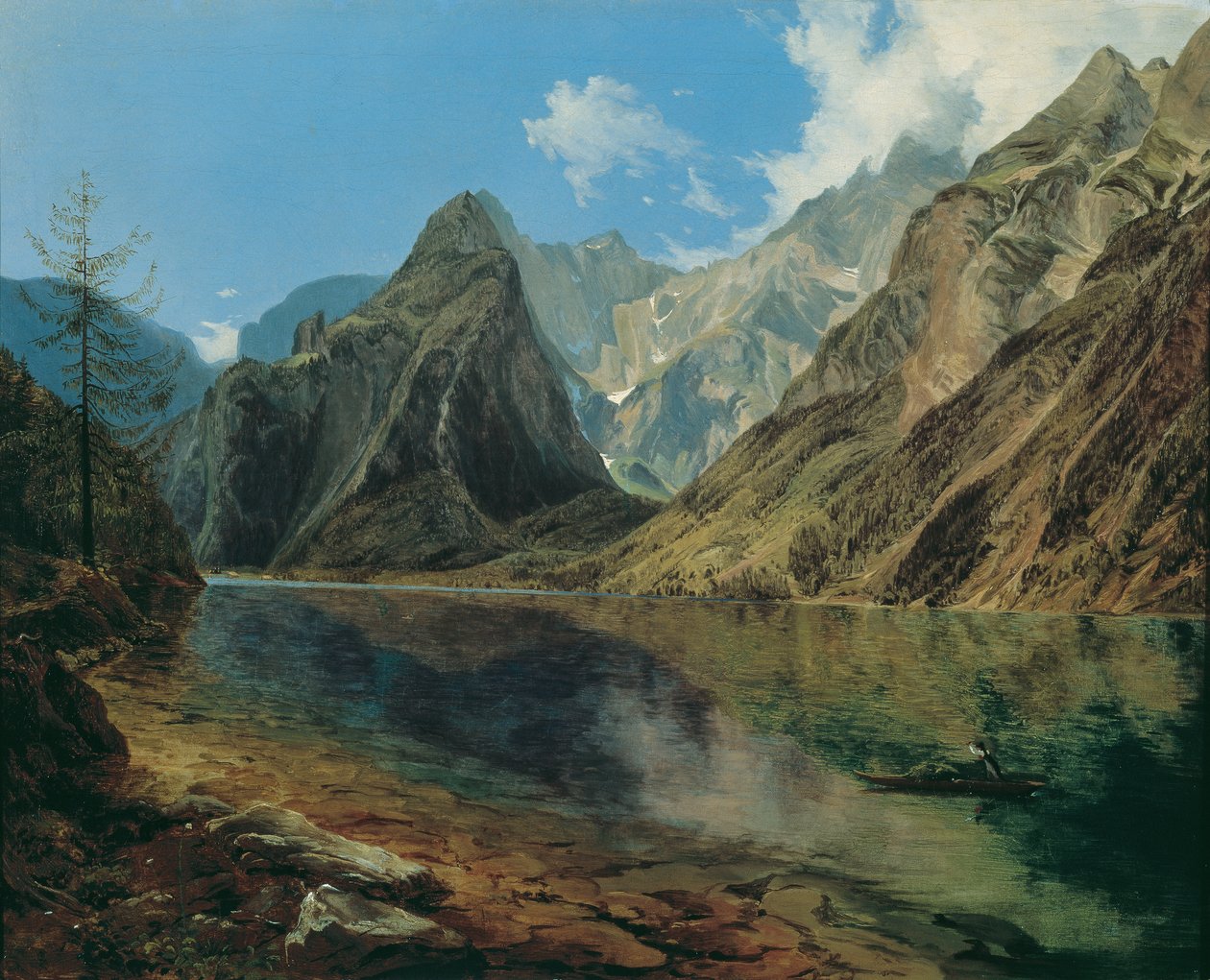 The Königssee with the Watzmann by Adalbert Stifter