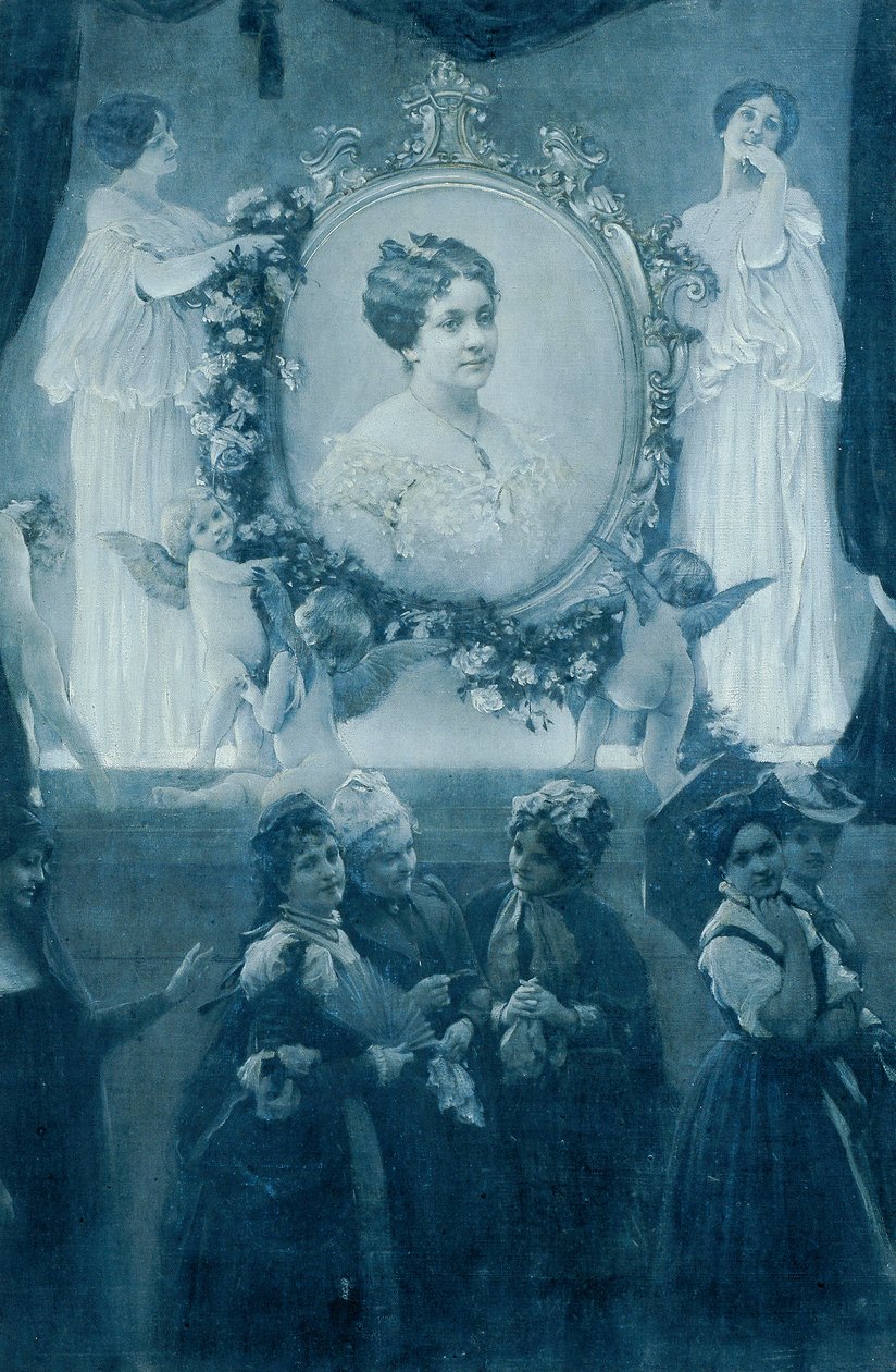 The Actress Helene Hartmann by Adolf Hiremy Hirschl