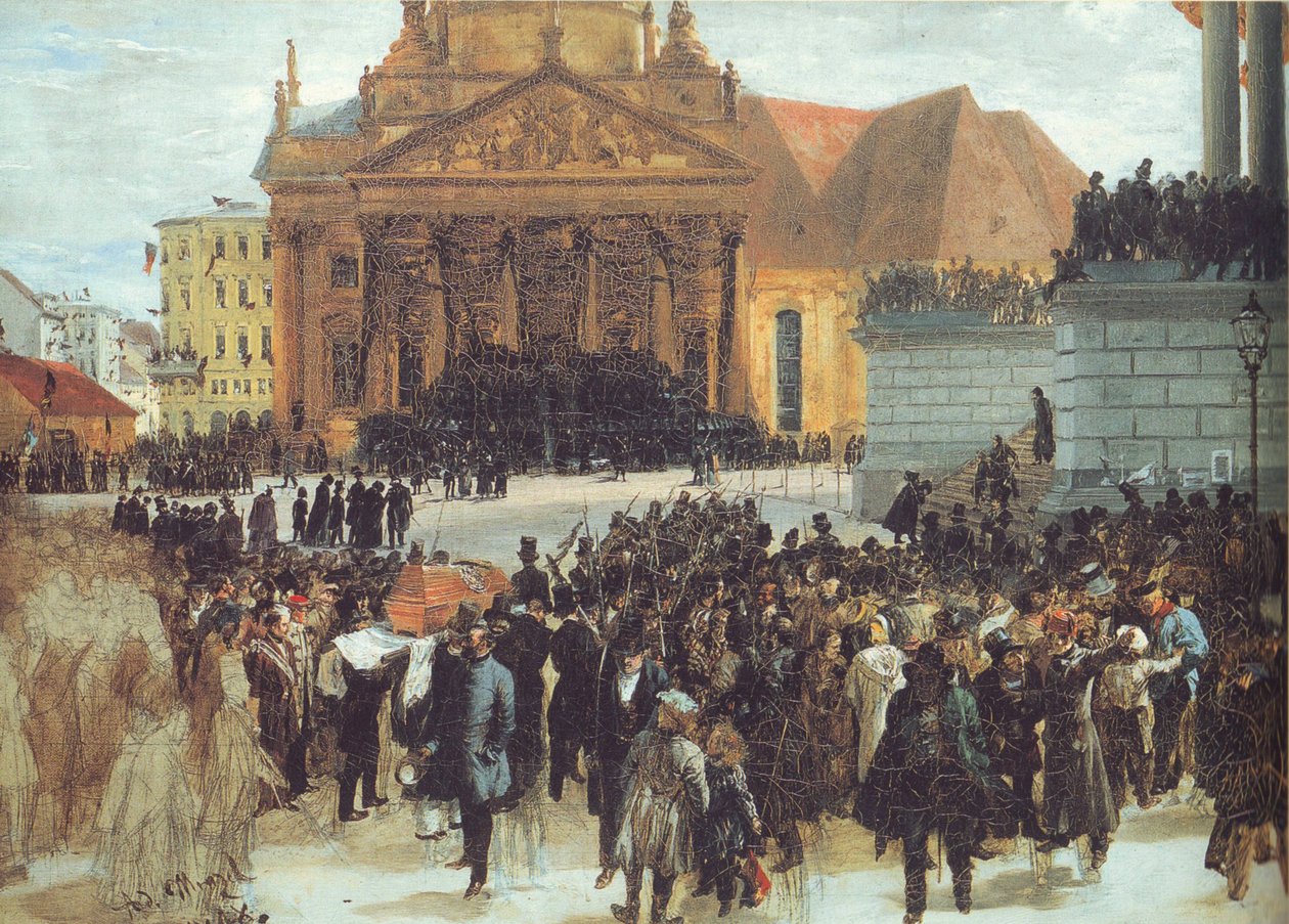 Lying in State of the March Fallen by Adolph Menzel