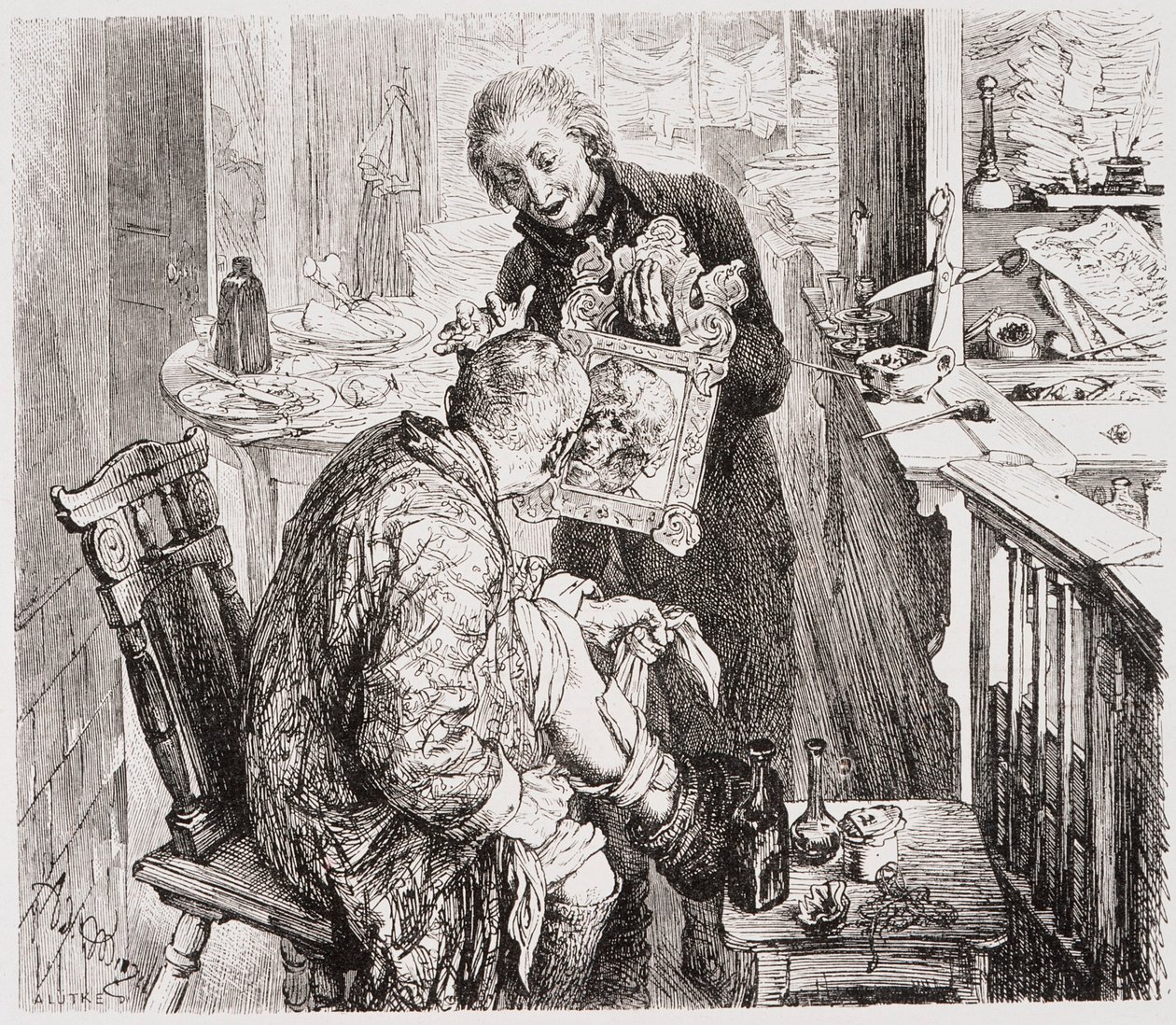 The Broken Jug by Adolph Menzel