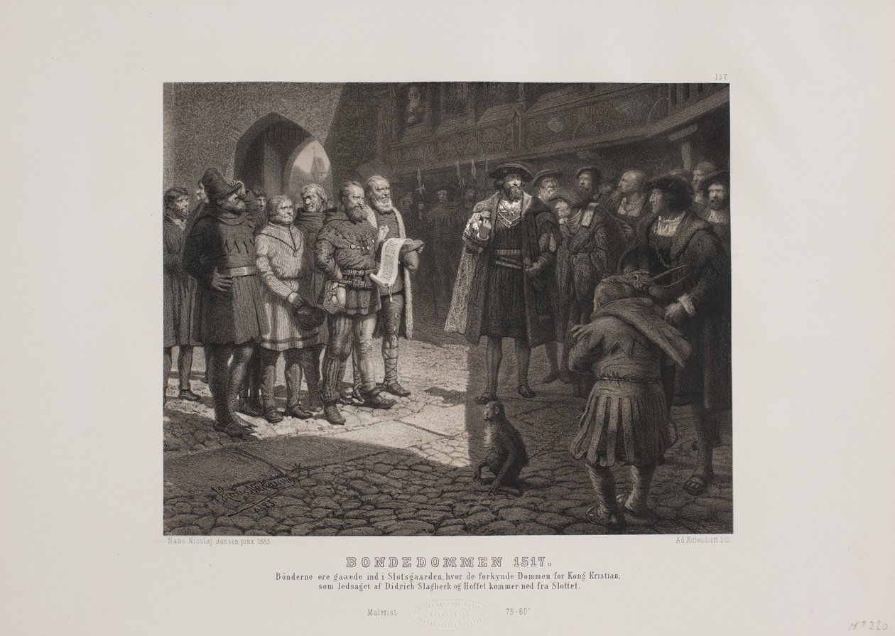 The Peasant Judgment 1517 by Johan Adolph Kittendorff