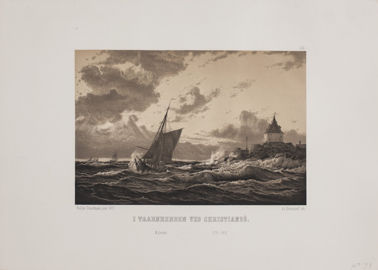 In the Tower Gutter at Christiansø by Johan Adolph Kittendorff