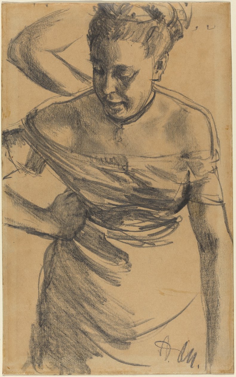 Study of a Woman by Adolph Menzel