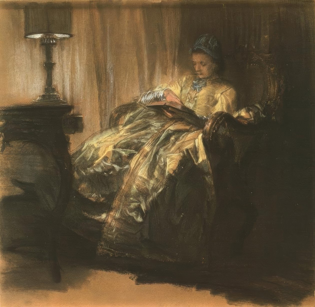 Reading Lady by Adolph Menzel
