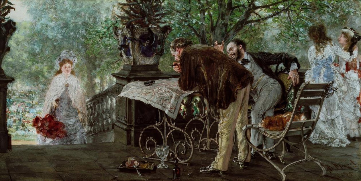 Travel Plans by Adolph Menzel