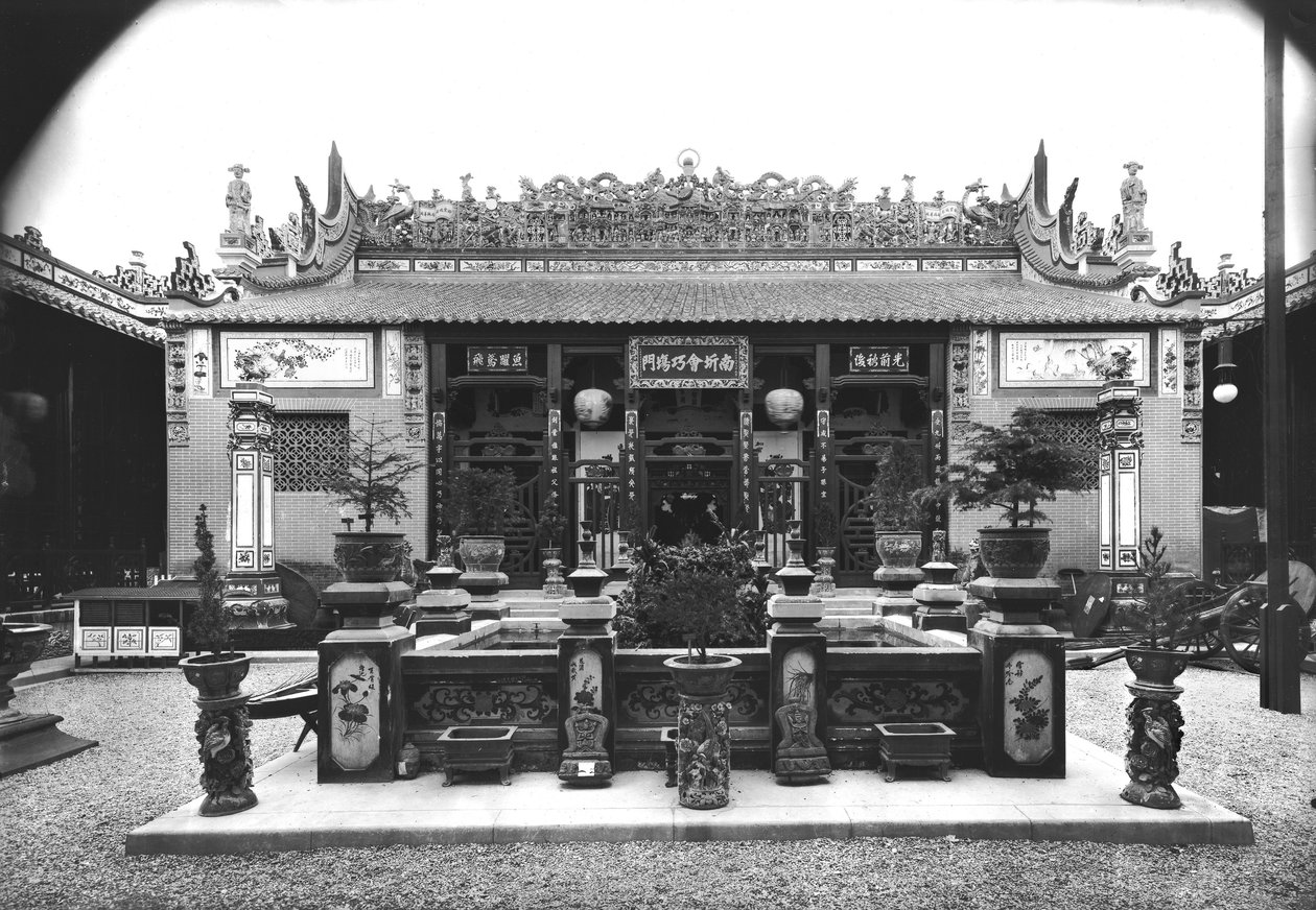 The Chinese Pavilion at the Universal Exhibition of 1889 in Paris by Adolphe Giraudon