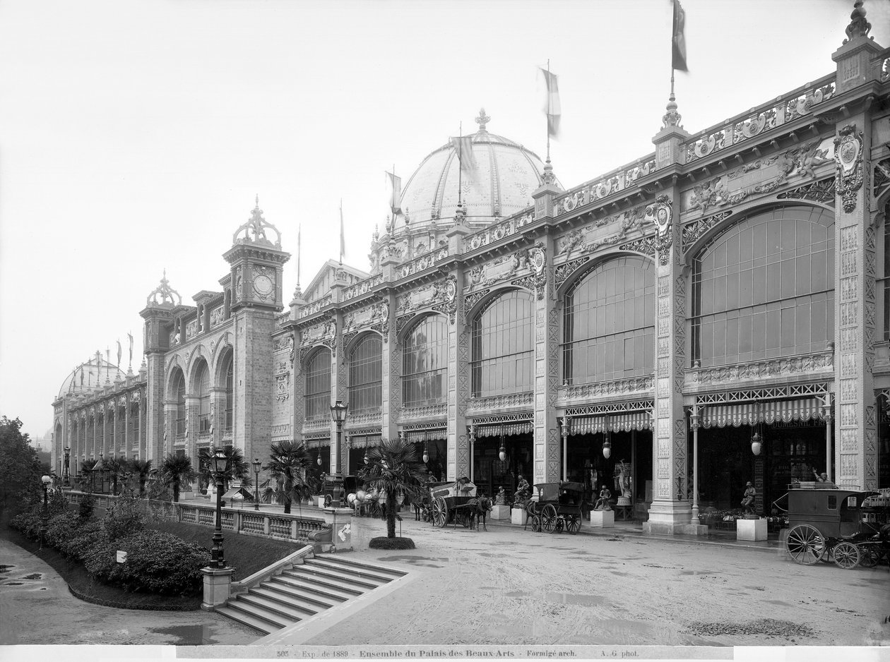 View of the Palais des Beaux-arts, Universal Exhibition, Paris, 1889 by Adolphe Giraudon