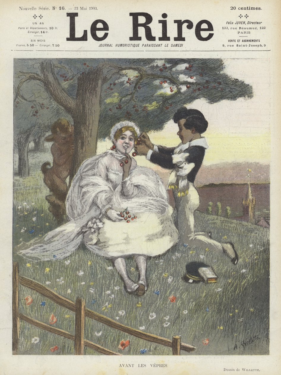 Illustration for Le Rire by Adolphe Leon Willette