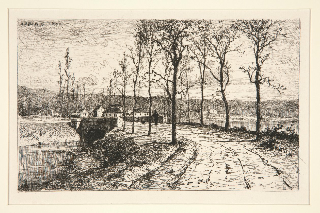 Village Entrance by Adolphe Appian