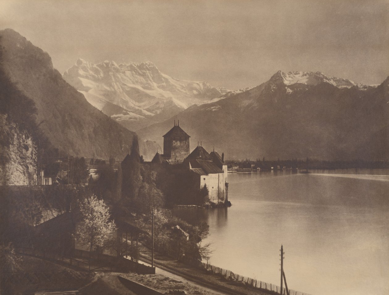 Chillon Castle by Adolphe Braun