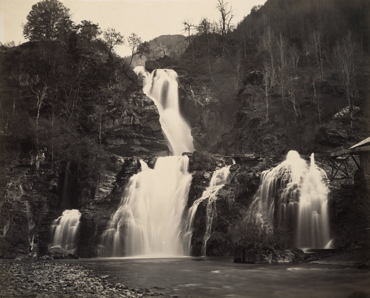 Falls of the Reichenbach, c.1860 by Adolphe Braun