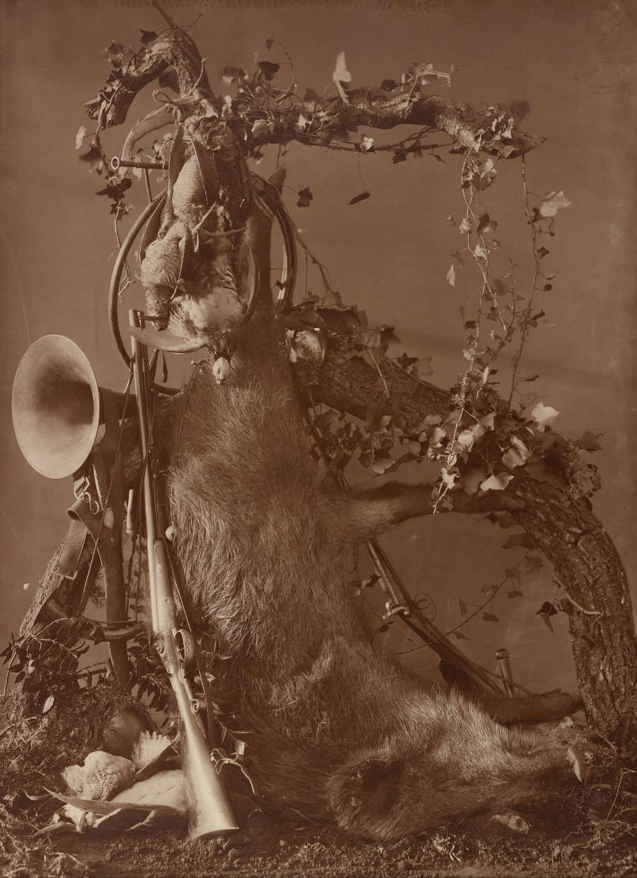 Still Life of a Hunting Scene by Adolphe Braun