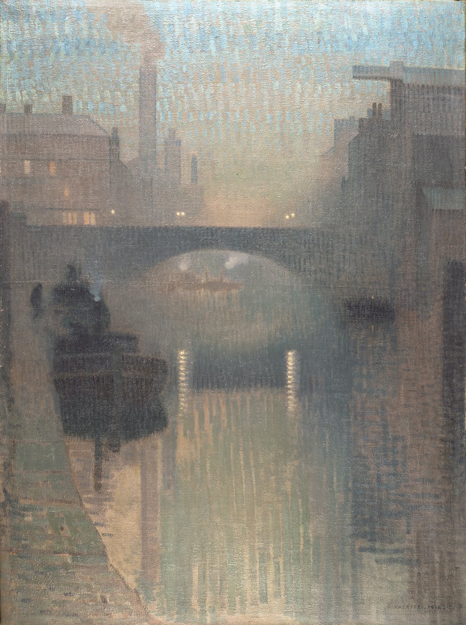 Bailey Bridge, Manchester by Adolphe Valette