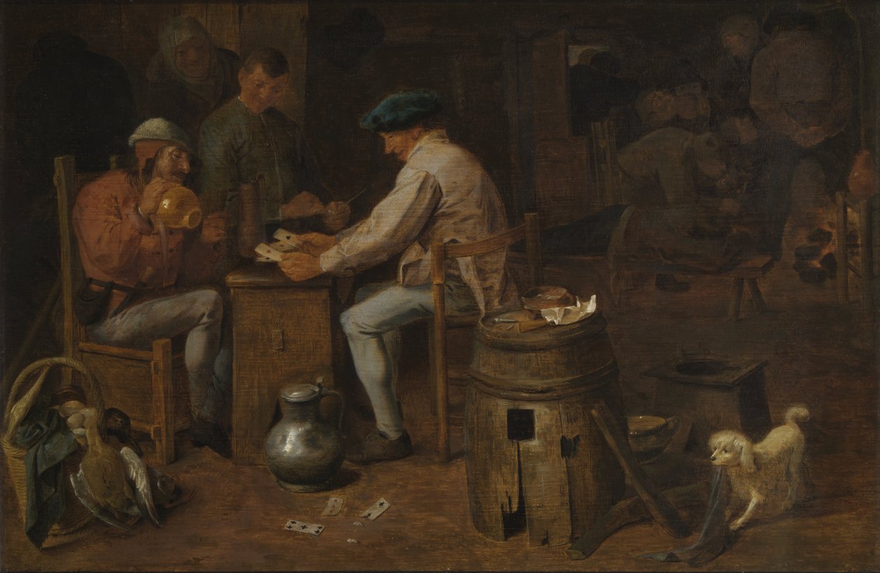 The Card Players by Adriaen Brouwer