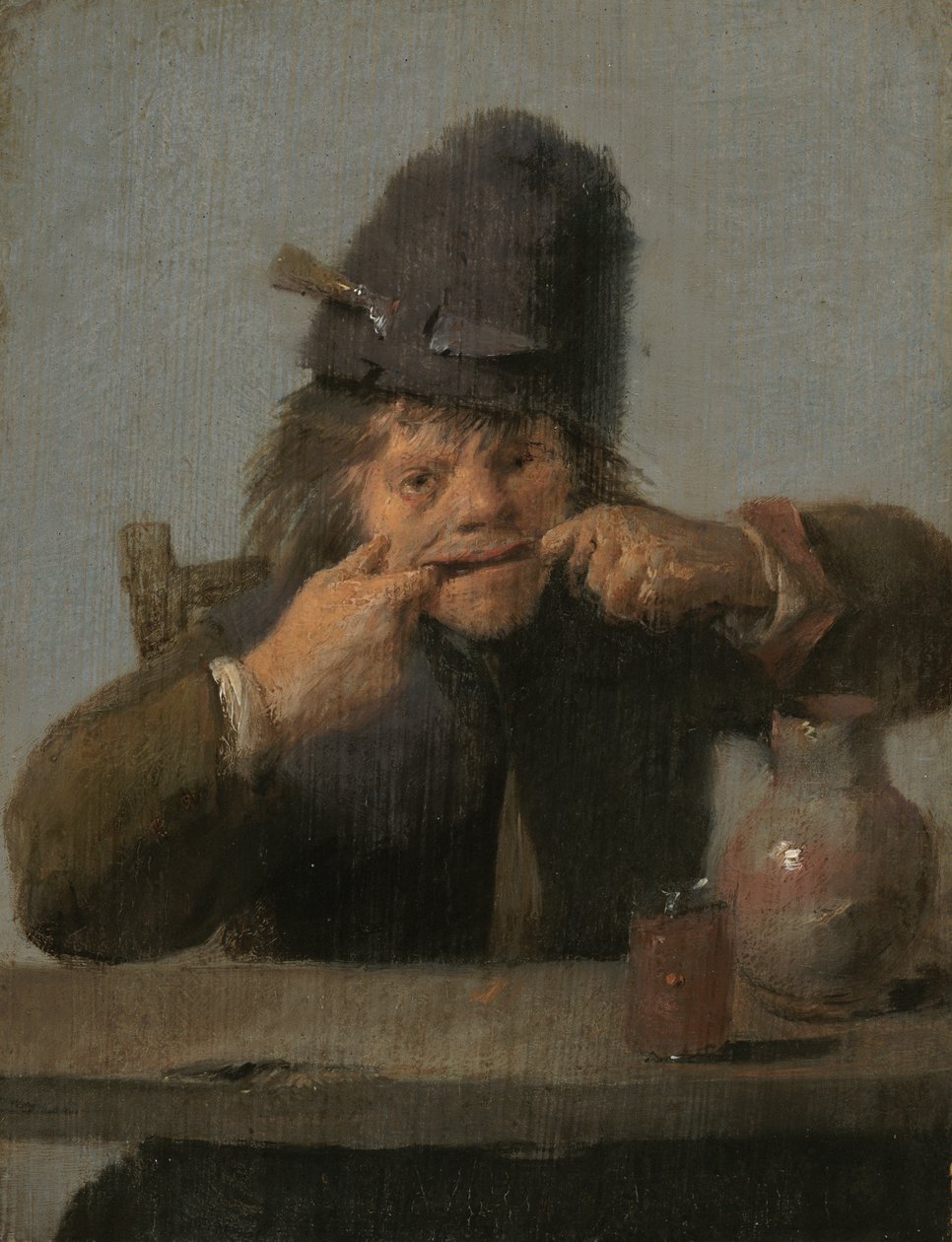 Youth Making a Face by Adriaen Brouwer