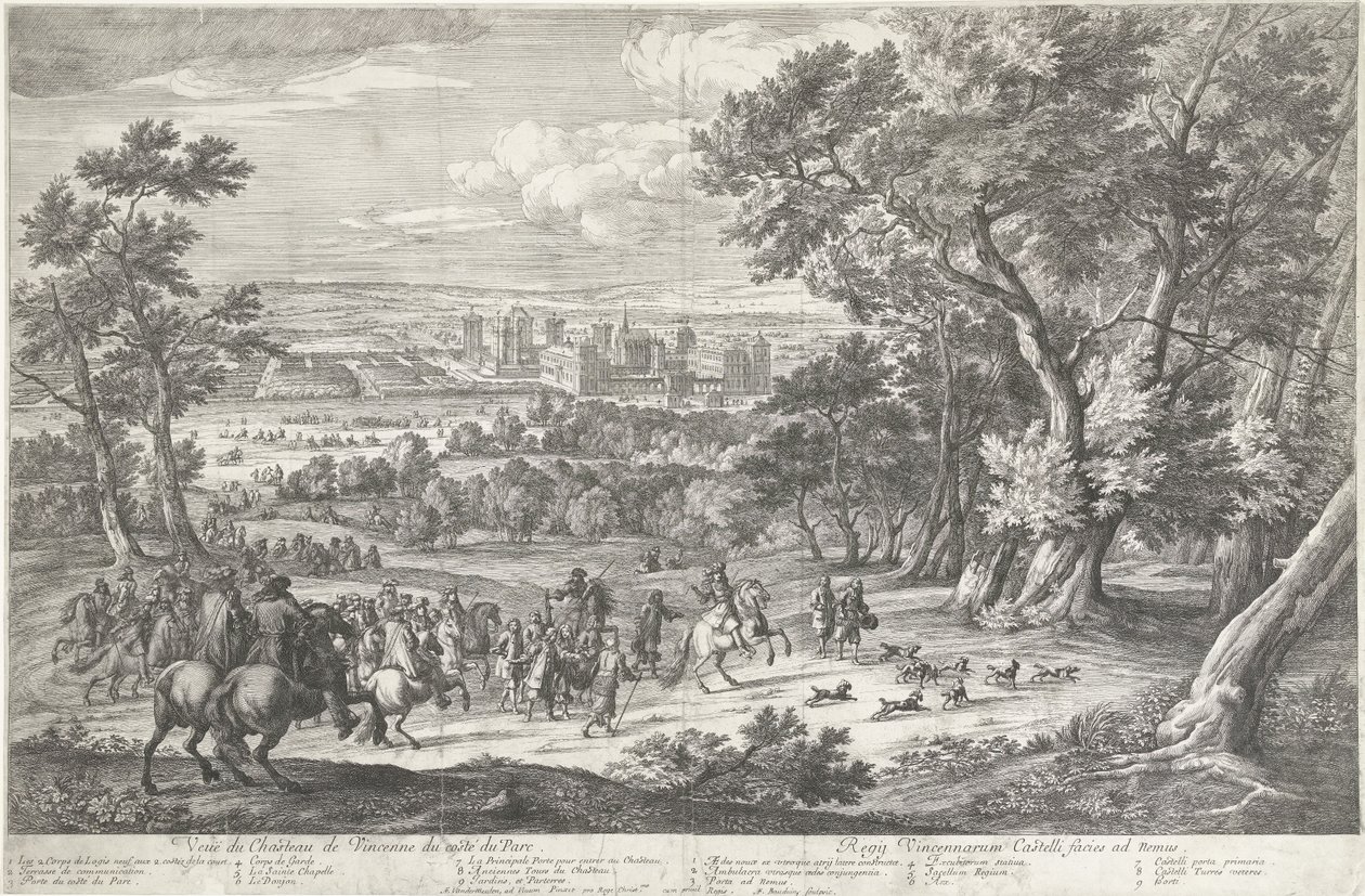 View of the Castle and Park of Vincennes by Adriaen Frans Boudewyns