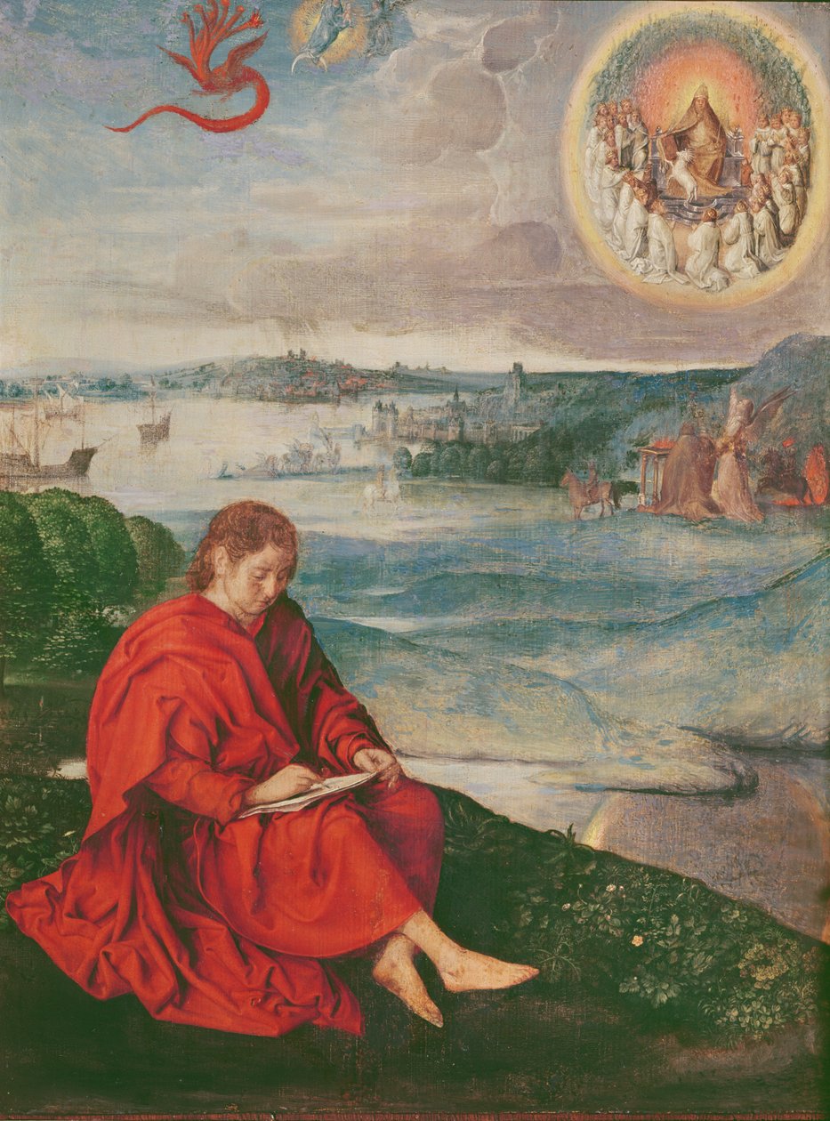 Saint John of Patmos by Adriaen Isenbrandt or Isenbrant