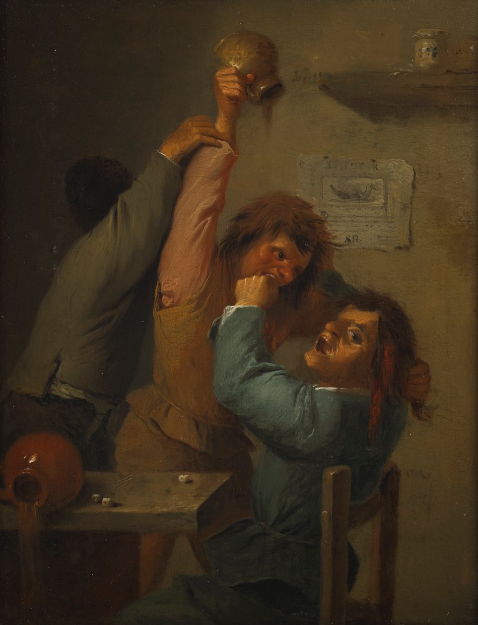 Drinking Scene by Adriaen Brouwer