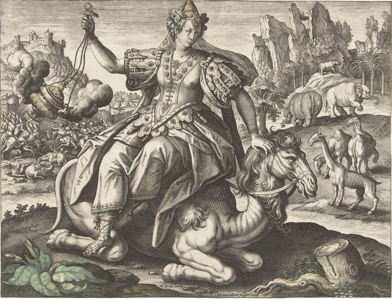 Asia (The Four Continents) by Adriaen Collaert