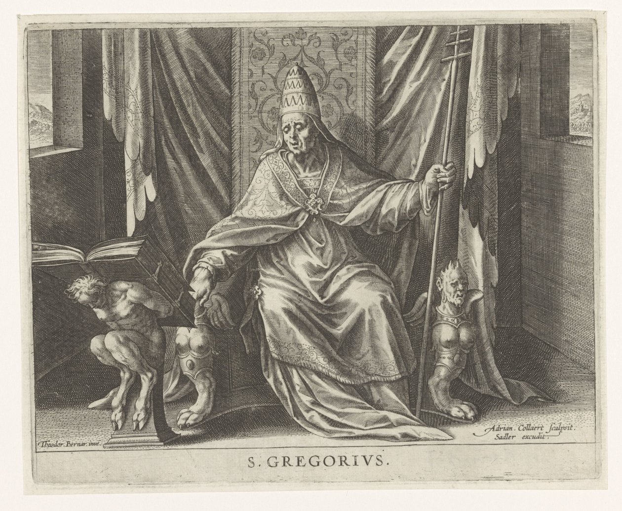 Church Father Gregory by Adriaen Collaert