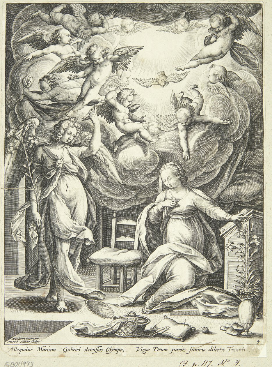 The Annunciation by Adriaen Collaert