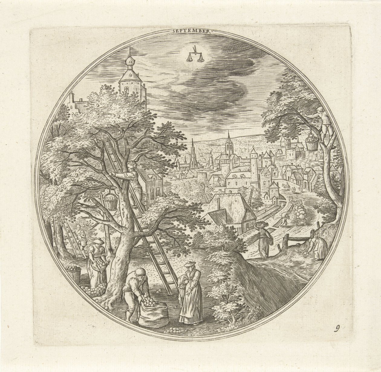 September by Adriaen Collaert