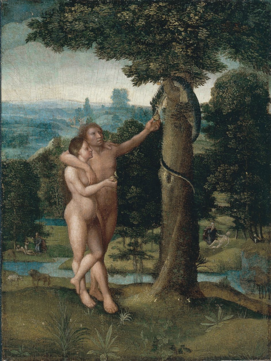 Adam and Eve by Adriaen Isenbrandt