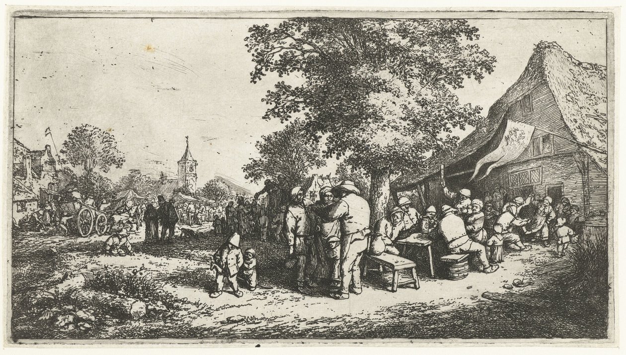 Peasant Fair by Adriaen van Ostade