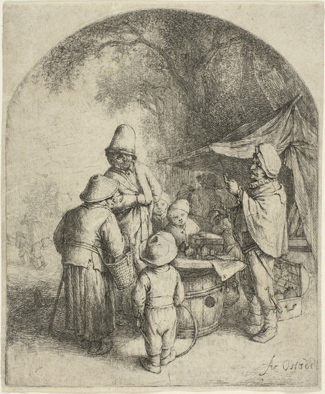 The Quacksalver by Adriaen van Ostade