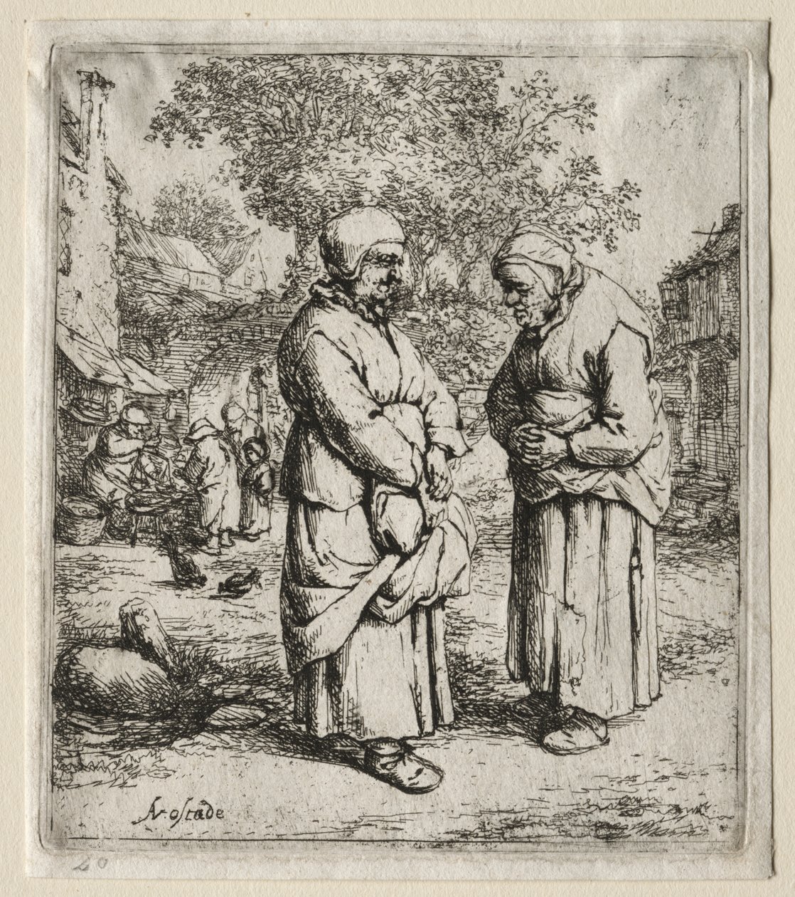 The Two Gossips by Adriaen van Ostade