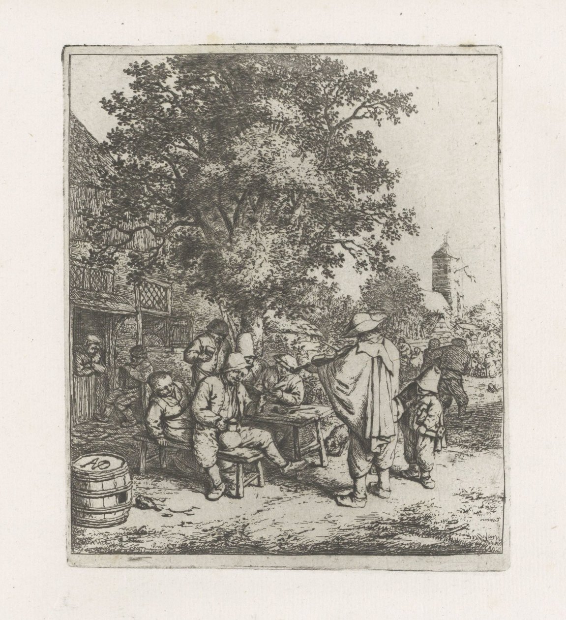 Two Musicians with a Drinking Company by Adriaen van Ostade