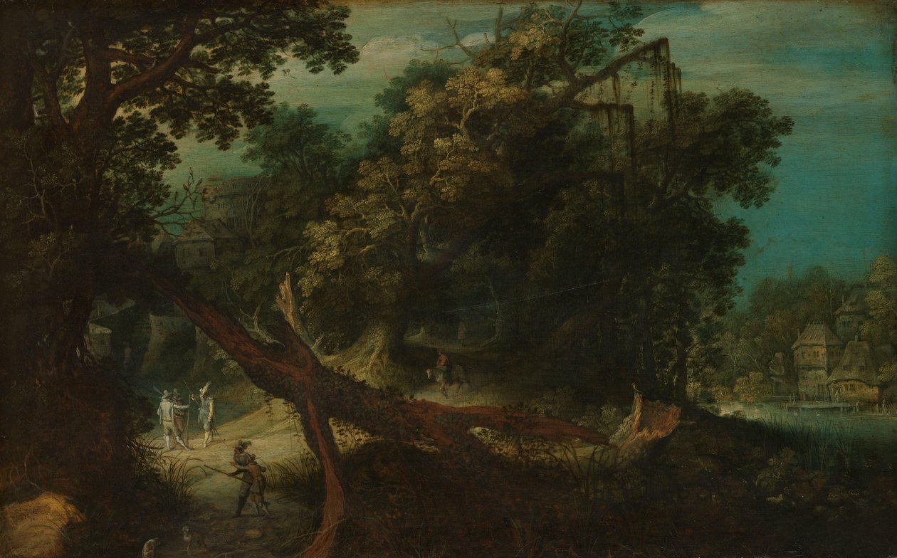 Shooters in a Forest Glade by Adriaen van Stalbemt