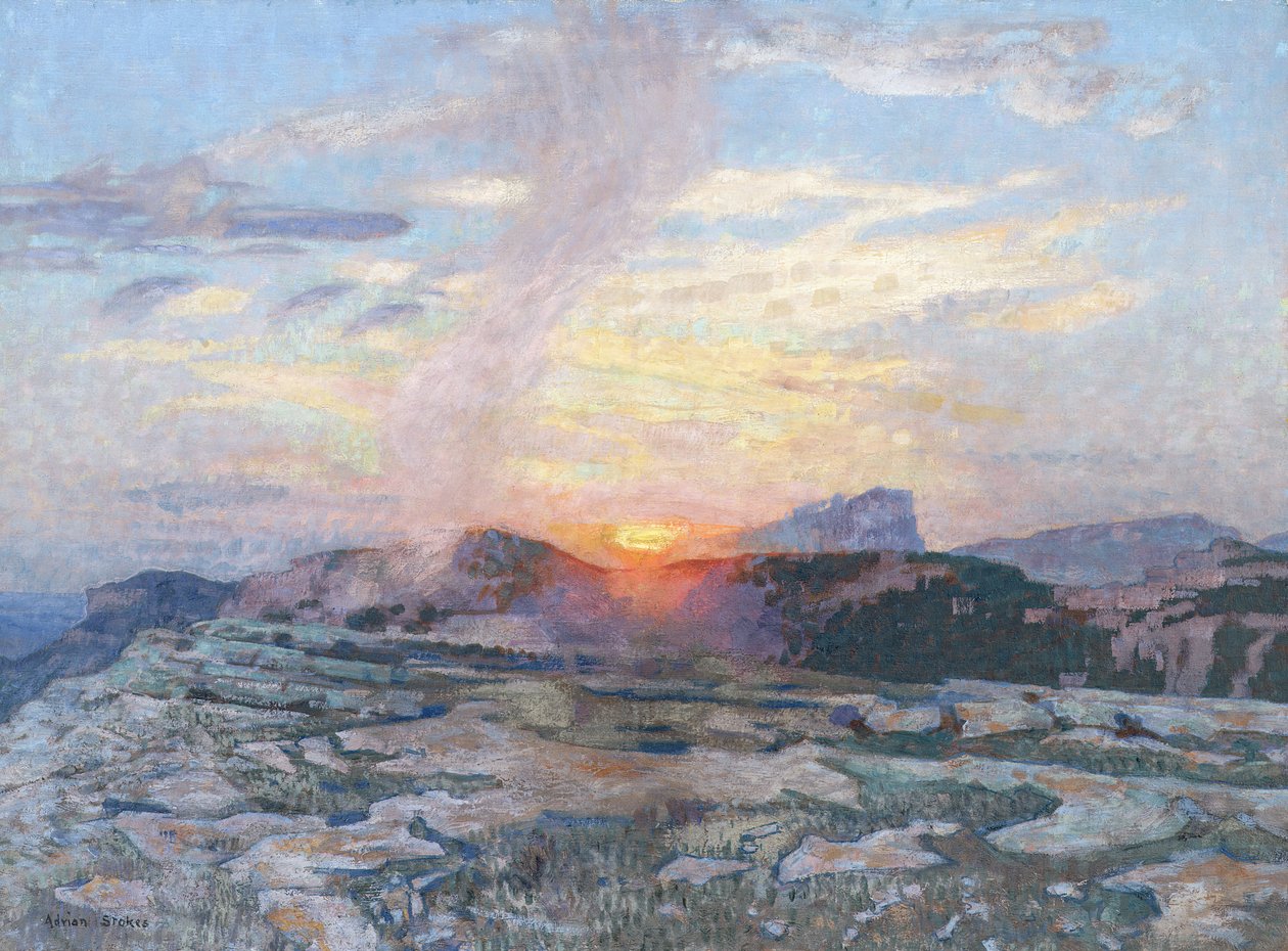 Sunset in Provence, c.1927 by Adrian Scott Stokes