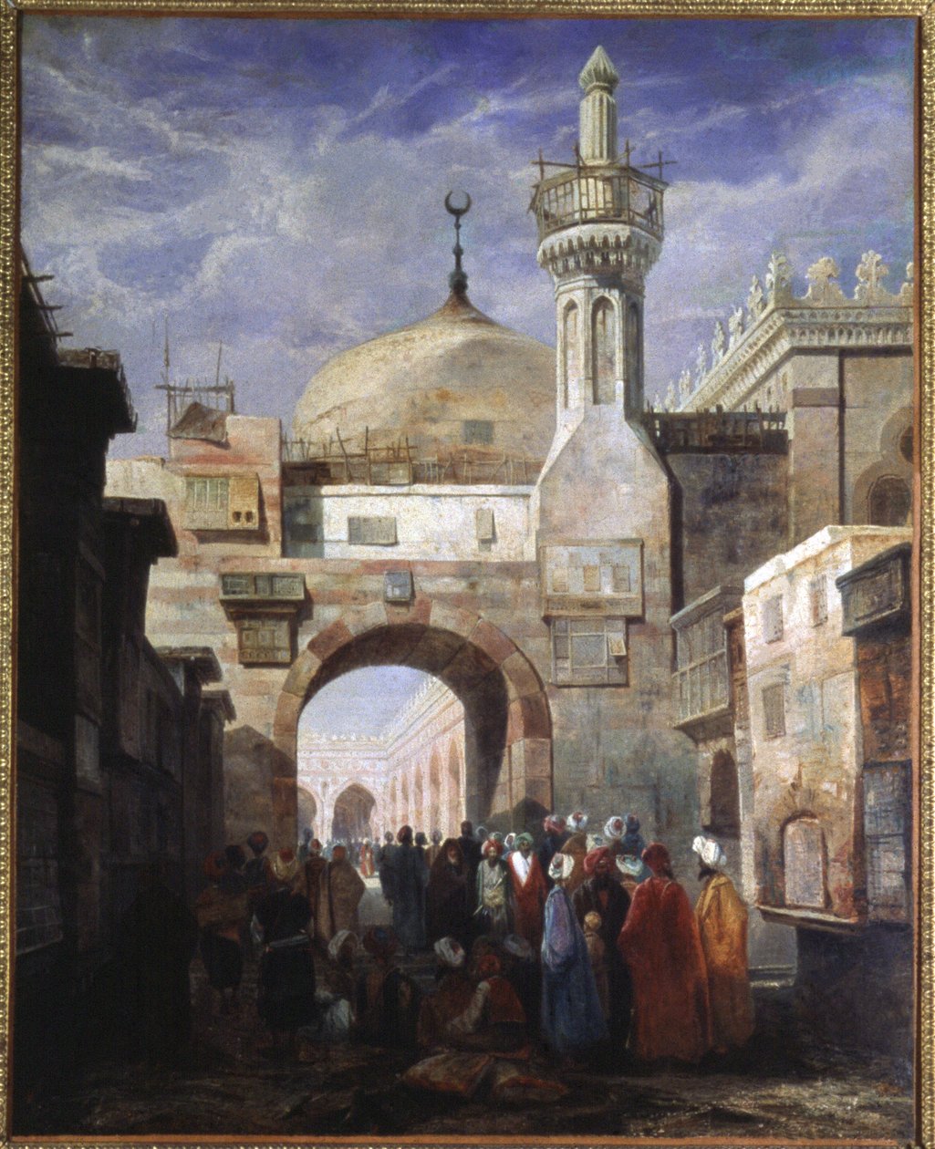 Mosque in Cairo by Adrien Dauzats