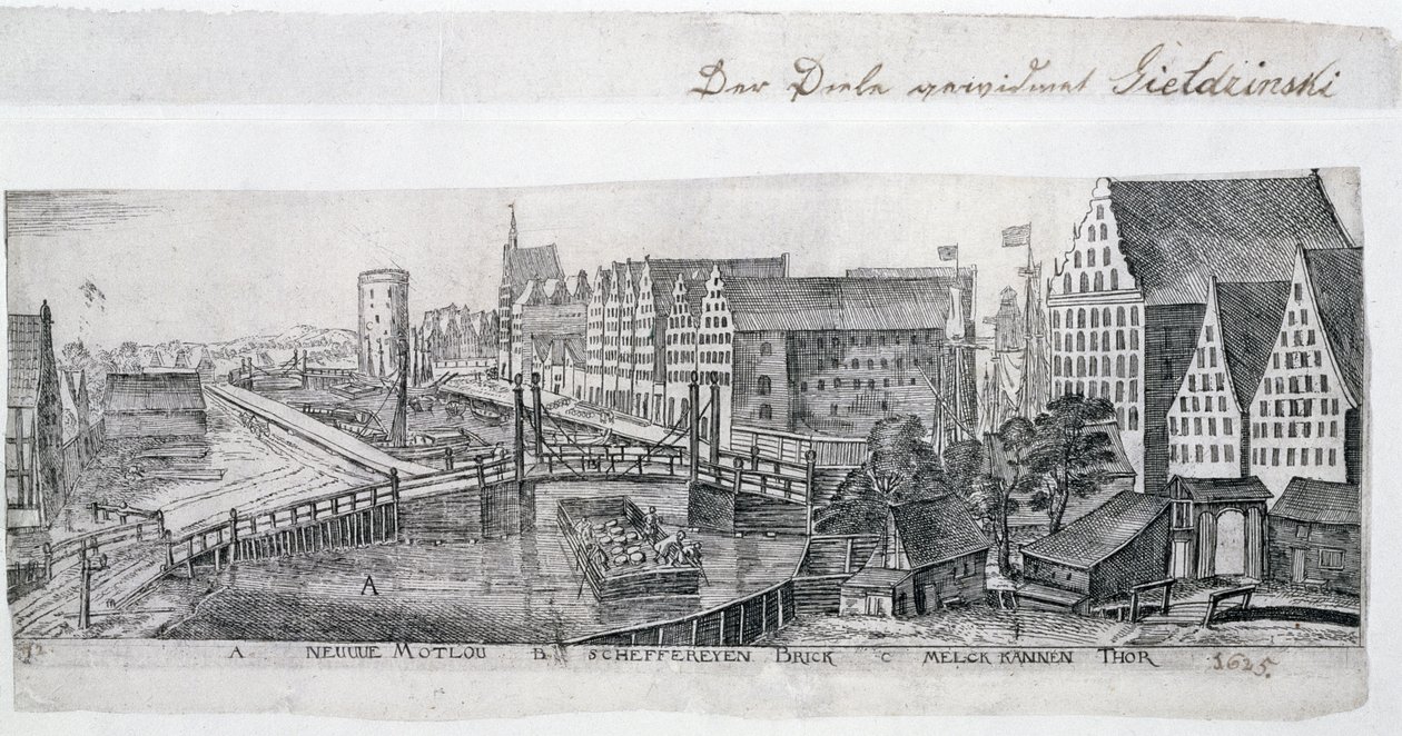 Granaries in Gdansk on the Maltawa River, illustration from the album 