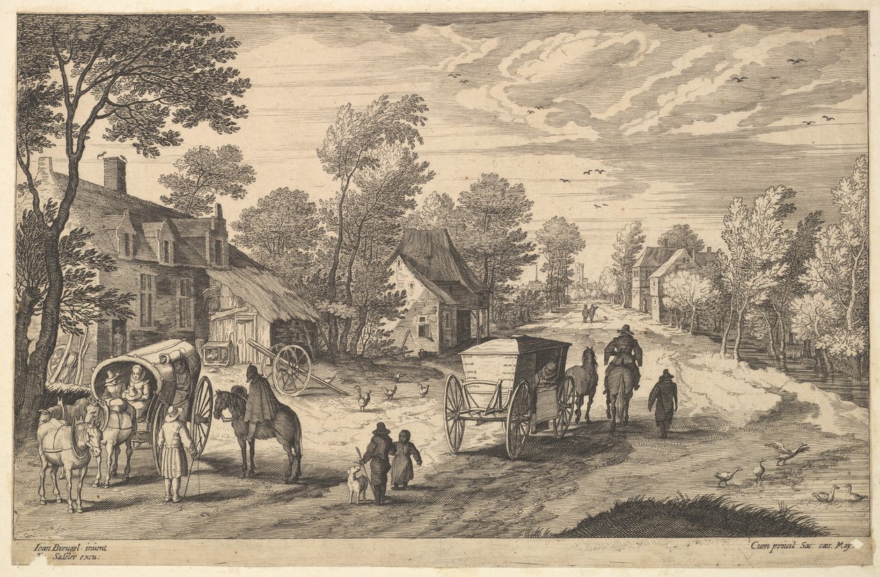 Path Through a Village by Aegidius Sadeler II