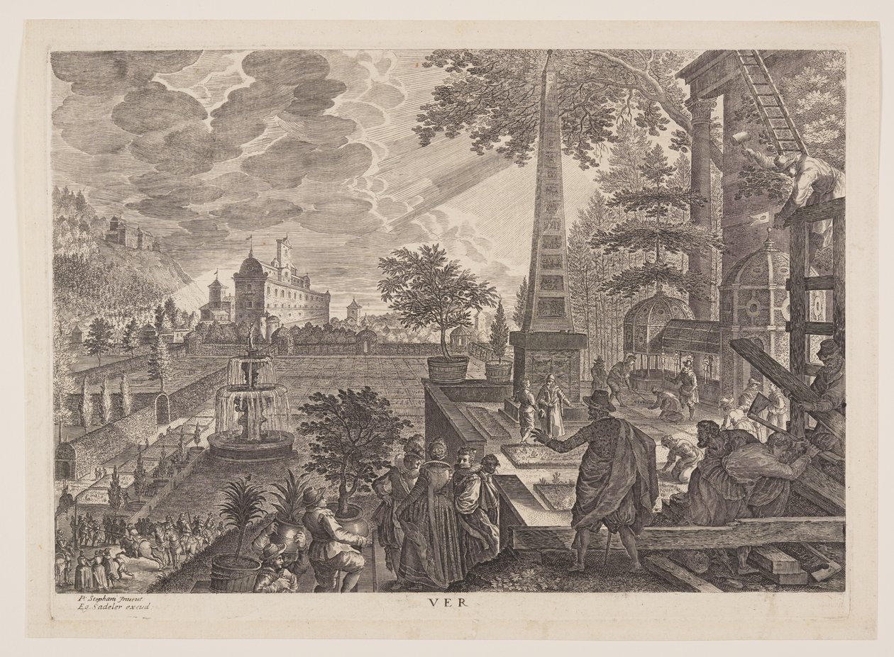 Spring, from The Four Seasons by Aegidius Sadeler II