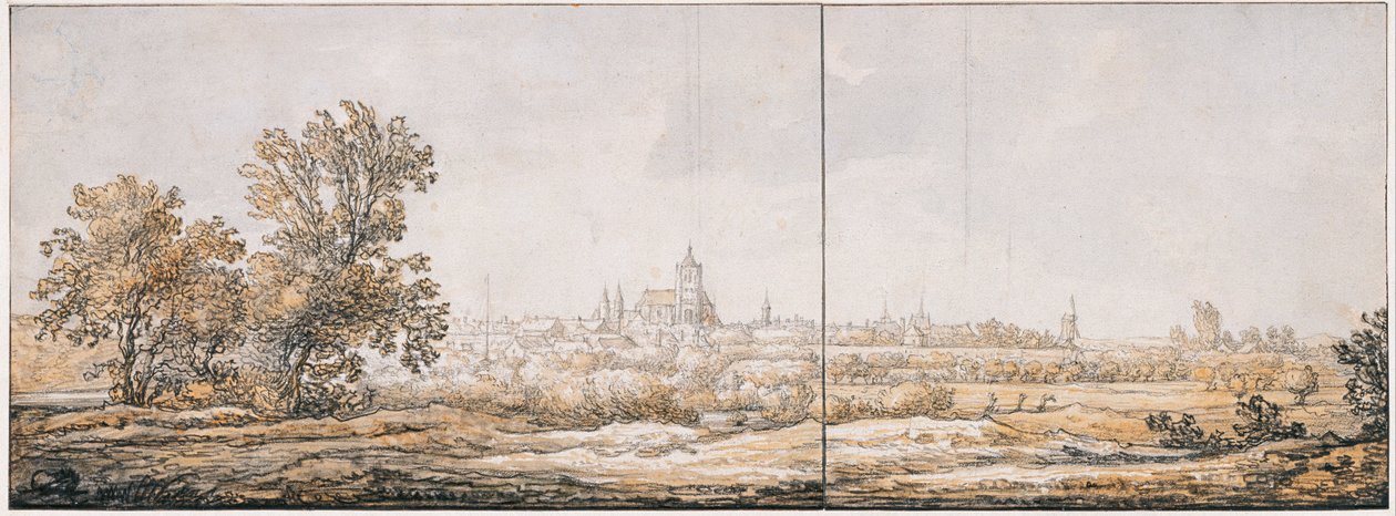 View of Arnhem from the South by Aelbert Cuyp