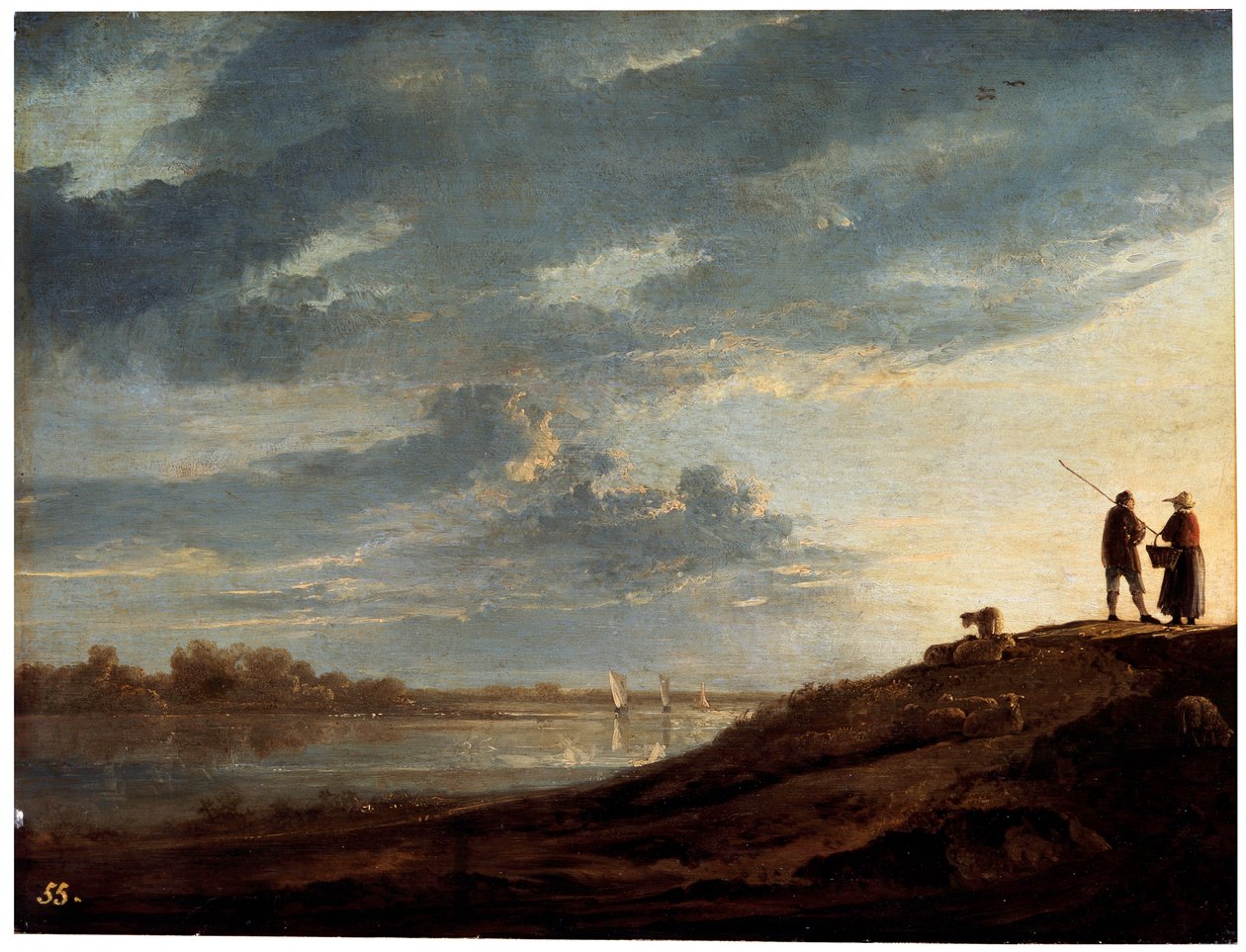 Sunset over the River by Aelbert Cuyp