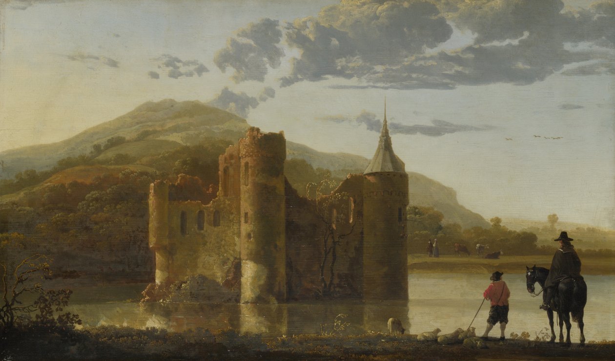 Ubbergen Castle, c. 1655 by Aelbert Cuyp