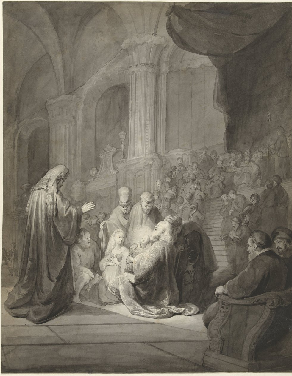 Simeon in the Temple by Aert Schouman