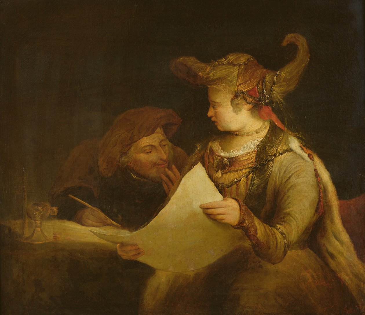 Esther and Mordecai, c.1685 by Aernt de Gelder