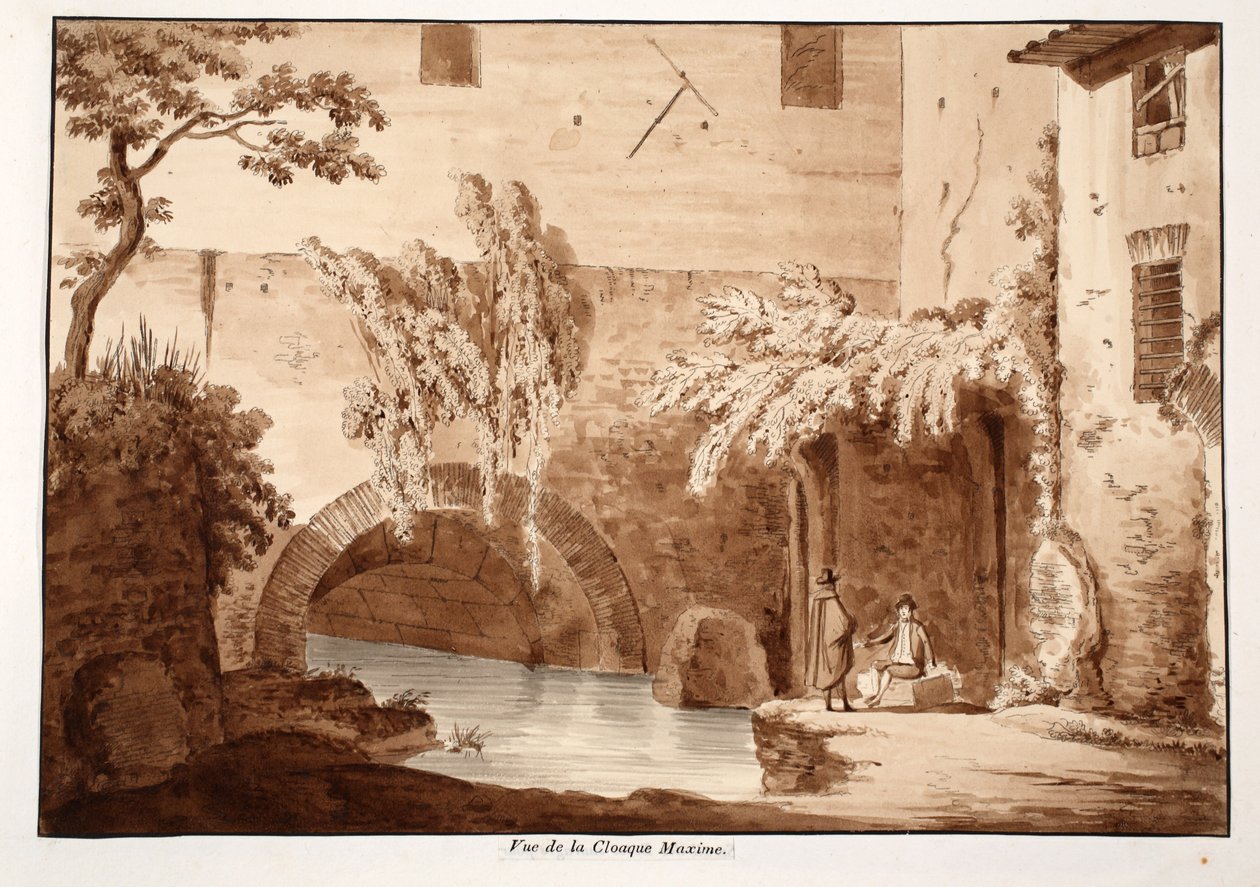 View of the Cloaca Maxima by Agostino Tofanelli